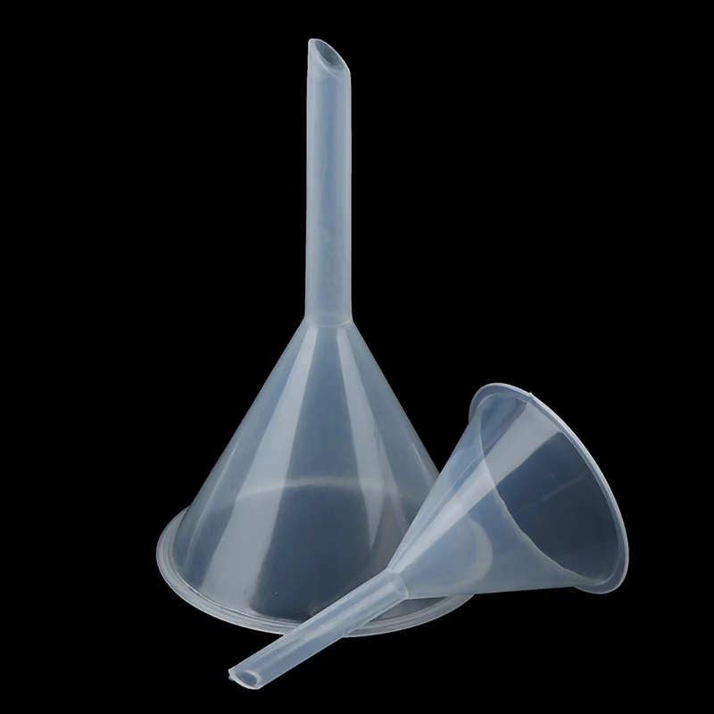 Funnel Clear White Plastic Filter Funnel 60mm 90mm Diameter Laboratory Grade for Scientific Use