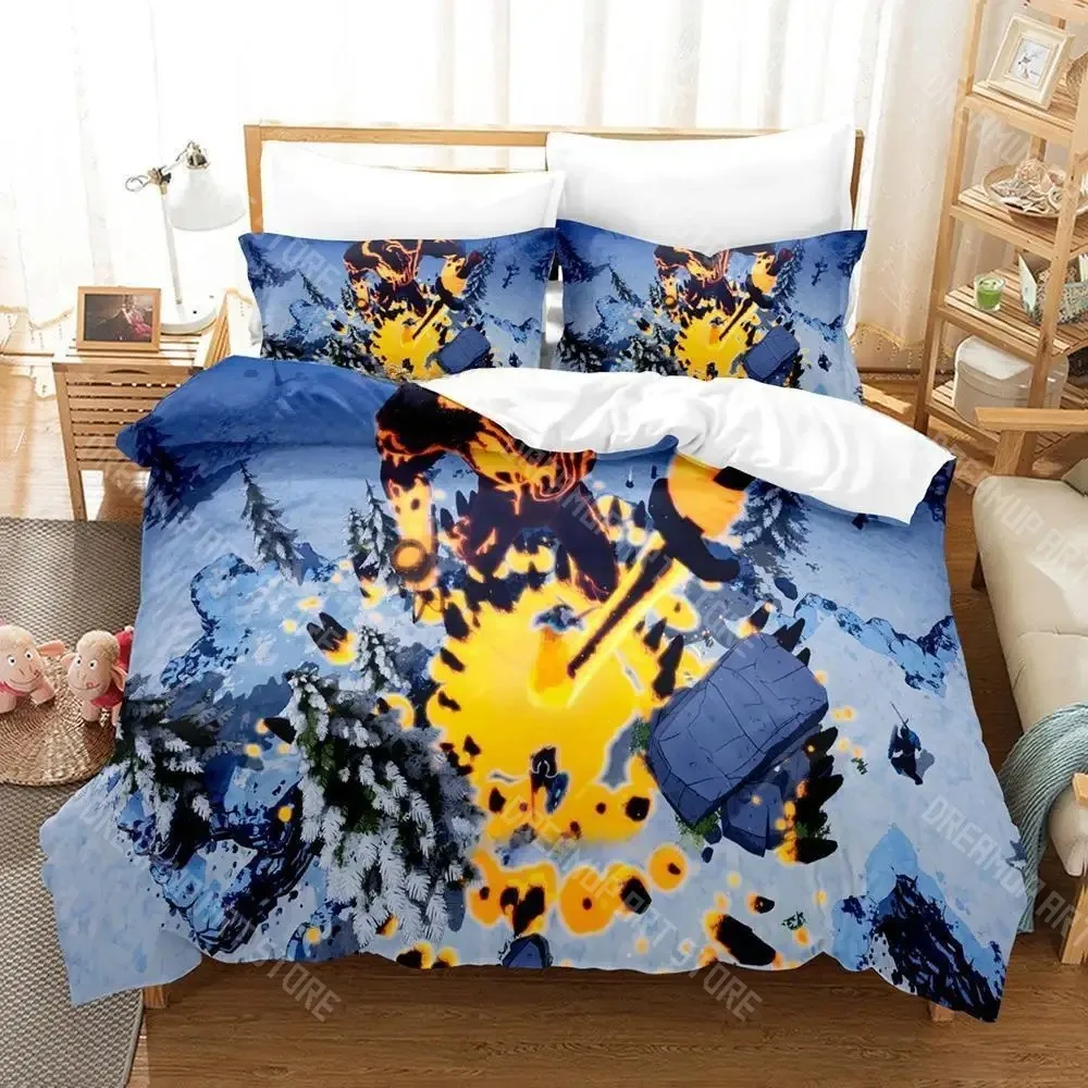3D Printed Tribes of Midgard Game Bedding Set for Boys Girls Duvet Cover Pillowcase Twin Queen King Full Single Double Sizes