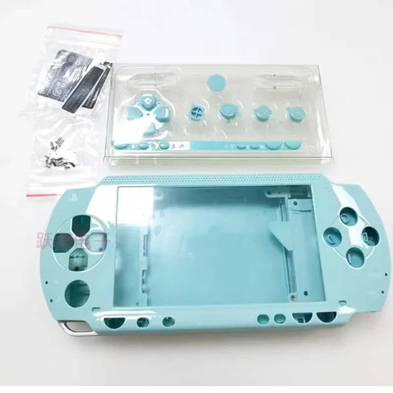 Ps1000 psp 1000用の高品質の交換用シェル,完全なマルチカラーハウジング,ボタンキット付きの完全なシェル