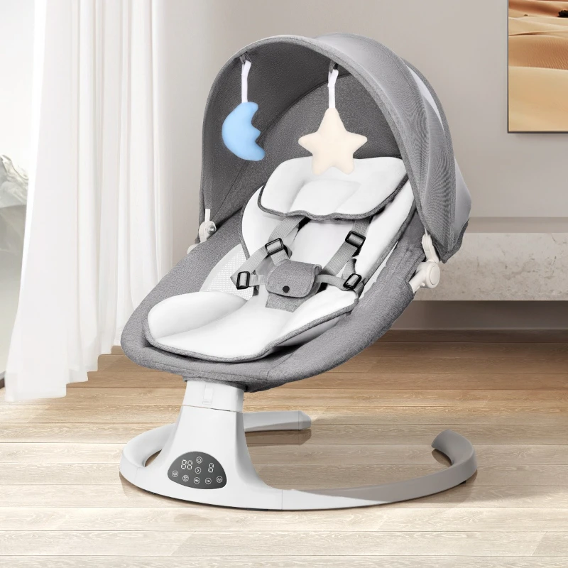 Baby Rocking Chair, Newborn Soothing Sleeping Device, Multifunctional Baby Soothing Chair, Comfortable Cradle for Lying Down