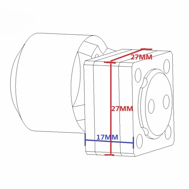 Metal Simulation Gear Hydraulic Pump, DIY Upgrade Part for 1/14 Scale RC Truck Model for Volvo view 4