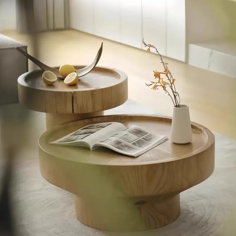 

！@Modern Simple Luxury Solid Wood Carbonized Coffee Table Traditional Middle Ancient for High-End Living Room Small Apartment