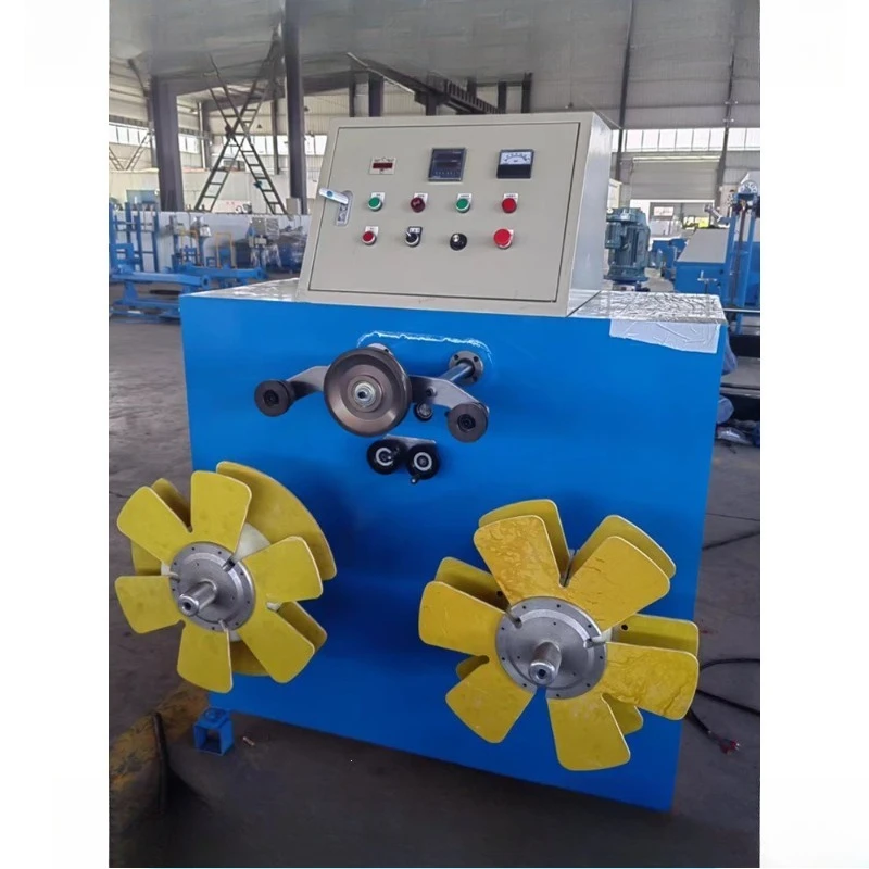 Take-up machine, coiling machine, ring forming machine, double-head cable, wire arrangement, reel, winding disc, automatic coil