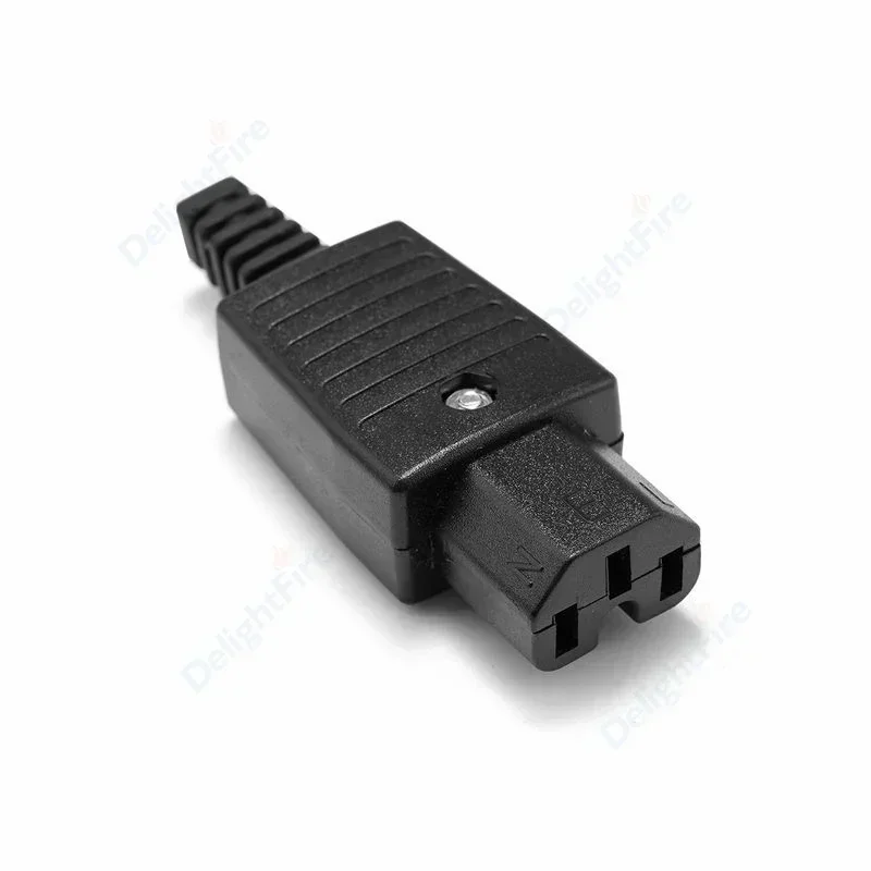 IEC 320 C13 C14 Electrical Socket Female Male Straight Inlet Cable Plug Connector 3 Pin Rewireable AC Power Socket Mount Outlet