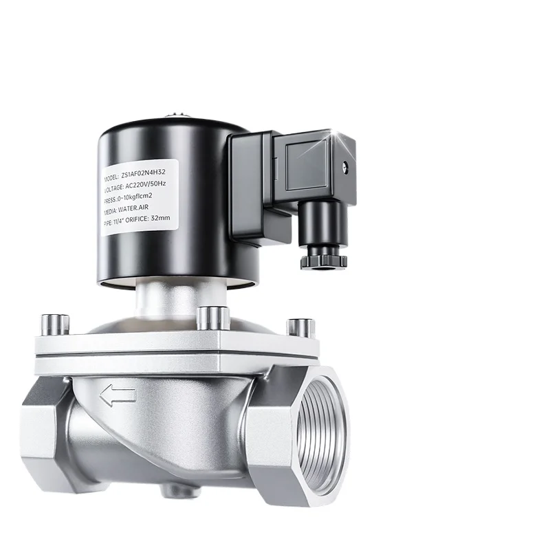 

Hot stainless steel solenoid valve water valve water oil steam DN40/80/100 water pipeline solenoid control valve