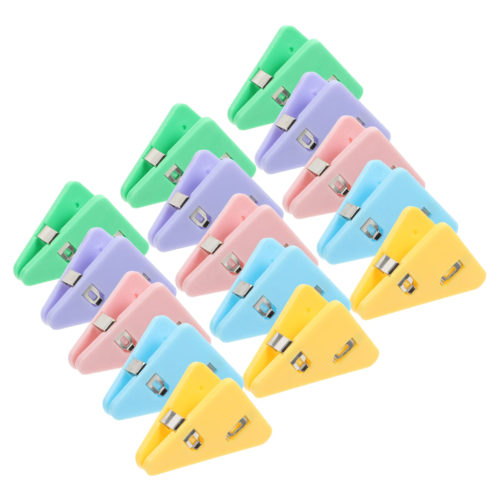 50 Pcs Bookmark Folder Corner Clip Pupils Paper Clips Plastic Prevent Books Curling