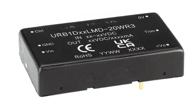 DC-DC Power Module 40-160V to 24V 833mA 20W Voltage Regulator URB1D24LMD-20WR3