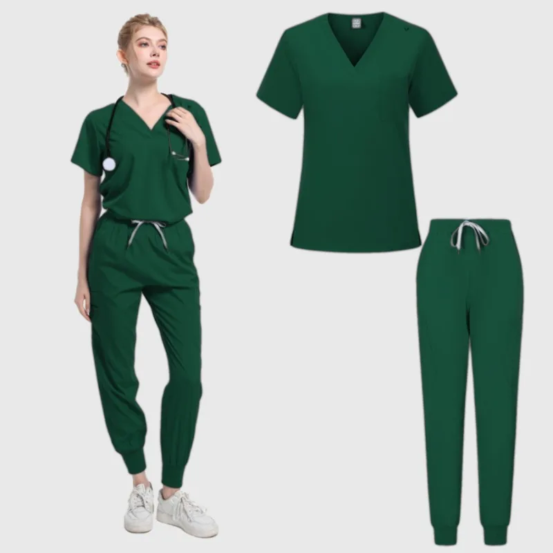 

Summer Operating Room Isolation Gowns Nurse Gown Set Hospital Nursing Oral Dental Work Uniforms Hand Wash Clothes