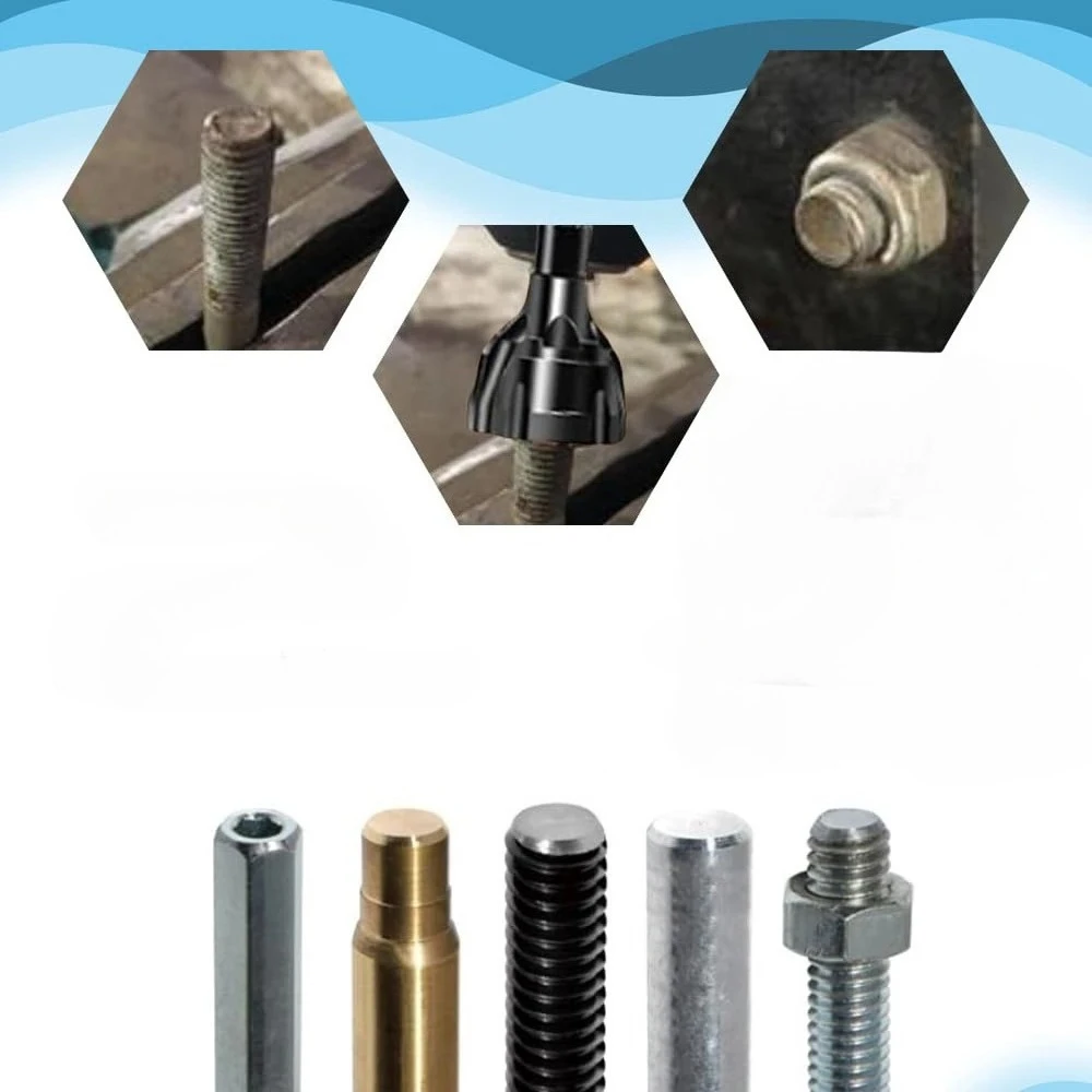 3-19mm Deburring Chamfer Tool for Metal, Hex Bolt Thread Trimming, Stainless Steel Burr Removal, Drill Bit Accessory Fixed Size