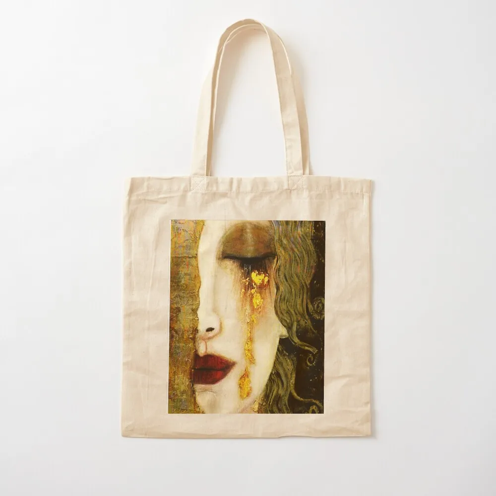 Golden Tears Freyaa??s Tears of Gold Anne Marie Zimmerman (School of Klimt) Tote Bag Fabric bag shopping bag