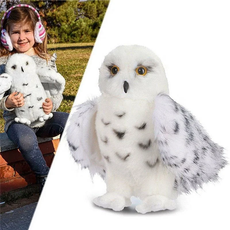 

20-30cm Kawaii Snowy Owl Harries Hedwig Anime Owl Letter Potters Doll Cute Toy Birthday Hallowmas Adult Children Character Gifts