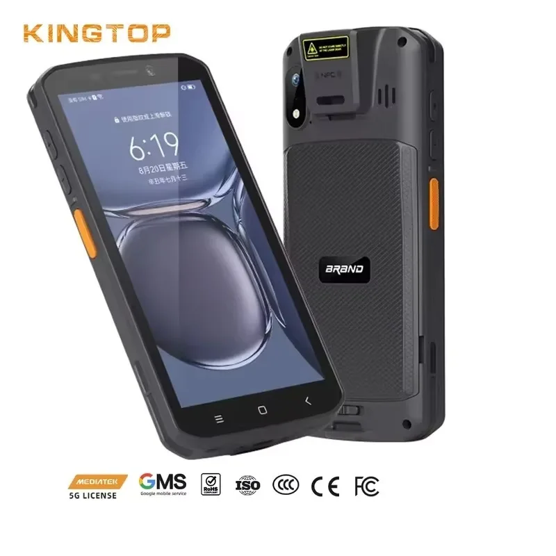 for New Arrival Industrial PDA Android 14 4G WiFi Barcode Scanner with 5.45 Inch Display 64GB in Stock for Warehouse