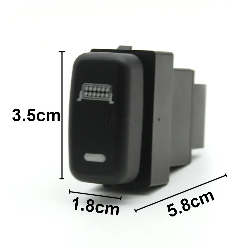 1pc Auto Radar Schalter Horn Lüfter Schalter Kofferraum Druckknopf mit Kabel für Mitsubishi Outlander Pyjero V73 V93 V97 Lancer ex – Detail 2