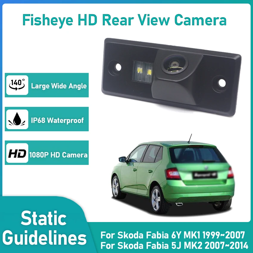 

Car Rear View Reverse backup HD Camera High quality RCA For Skoda Fabia 6Y MK1 1999~2007 For Skoda Fabia 5J MK2 2007~2014