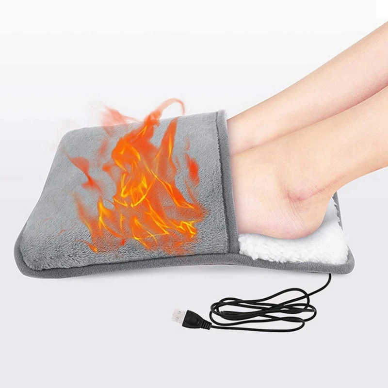 1 PCS Electric Heated Foot Warmer Extra Foot Heating Pad For Bed, Office, Under Desk