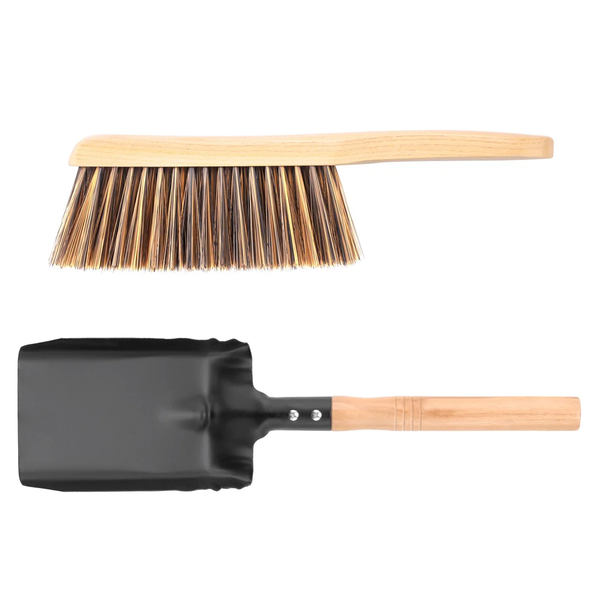 Coal Shovel and Hearth Brush Set, Fireplace Shovel and Brush, Hearth Tidy Set, Fireplace Tool Set, Fire Pit Tools