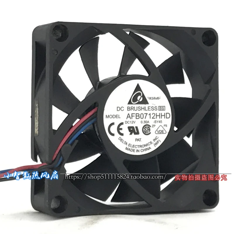 

New original 7020 7CM AFB0712HHD 12V 0.30A 3-wire computer case CPU cooling fan