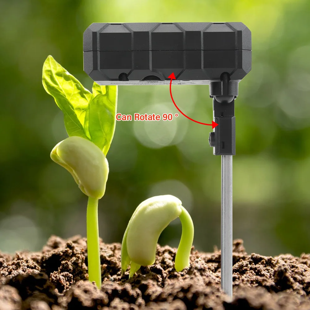 Yieryi-probador Digital de PH/fertilidad/humedad/luz solar/humedad del aire/temperatura 6 en 1, medidor de PH del suelo para jardinería y