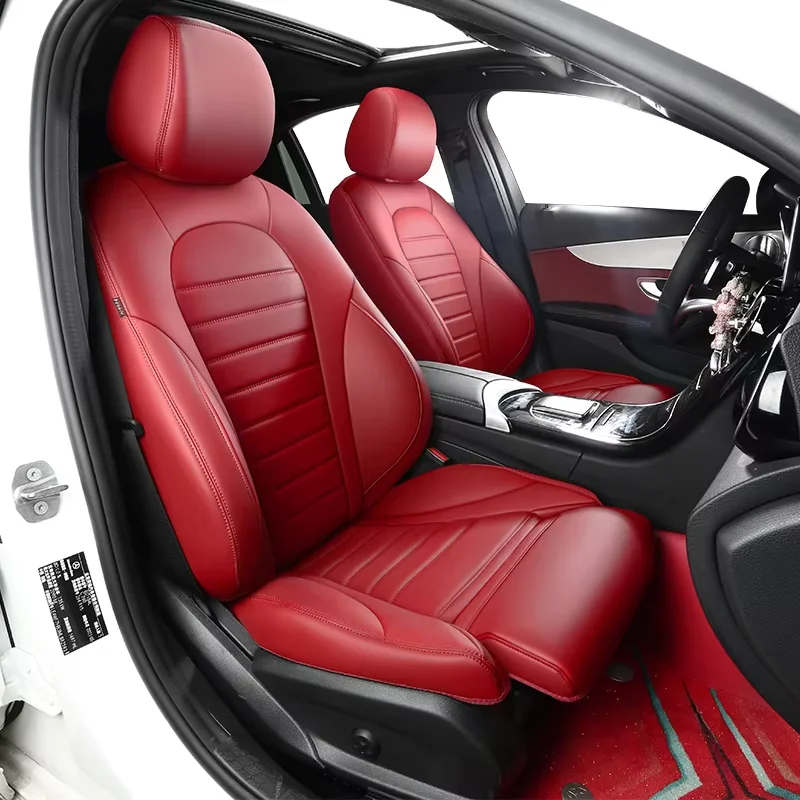 بو الجلود مخصص صالح مقعد السيارة يغطي ل MG مولان MG5 MG6 MG4 ZS HS EV وسادة خصر المضادة للانزلاق الفاخرة اكسسوارات السيارات الداخلية