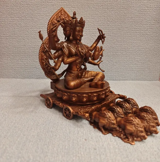 15CM Tibet Marici Buddha Copper Statue