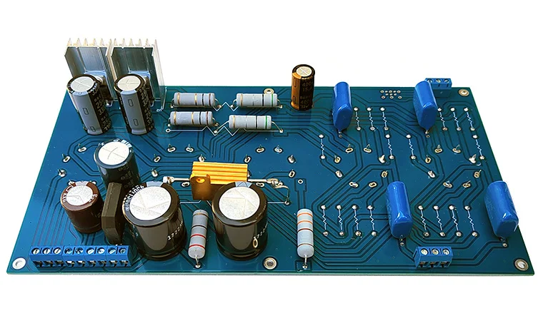 Płytka przedwzmacniacza lampowego DIY Hi-Fi 6N8P 6SN7, elektronika, prostowanie i stabilizacja napięcia.