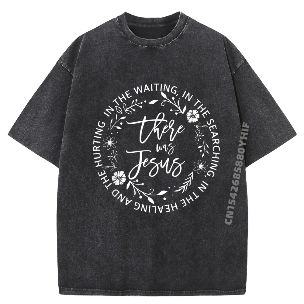 

In The Waiting In The Searching In The Healing And The Hurting Grahpic Tee Shirt Breathable Washed Shirt Men