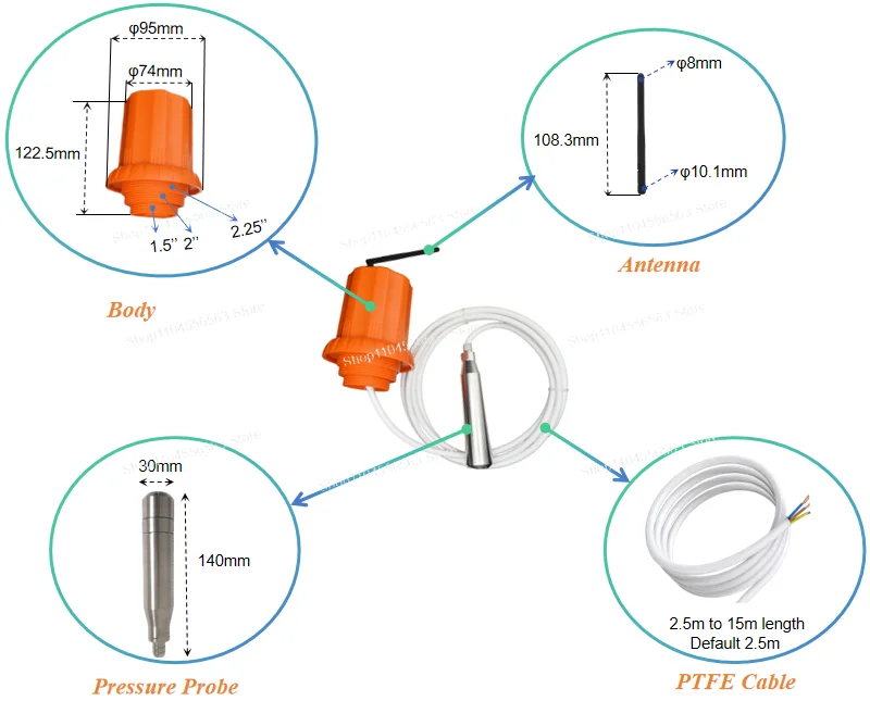 ATEX-Certified Battery-Powered LoRaWAN Wireless Water Level Indicator Sensor for Hazardous Areas