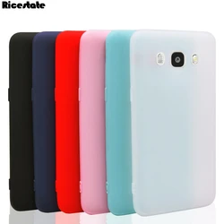 Matte Silicone TPU Soft Back Cover Case For Samsung J5 J510 J3 J310 J7 J710 2016 Candy Solid Color Cases