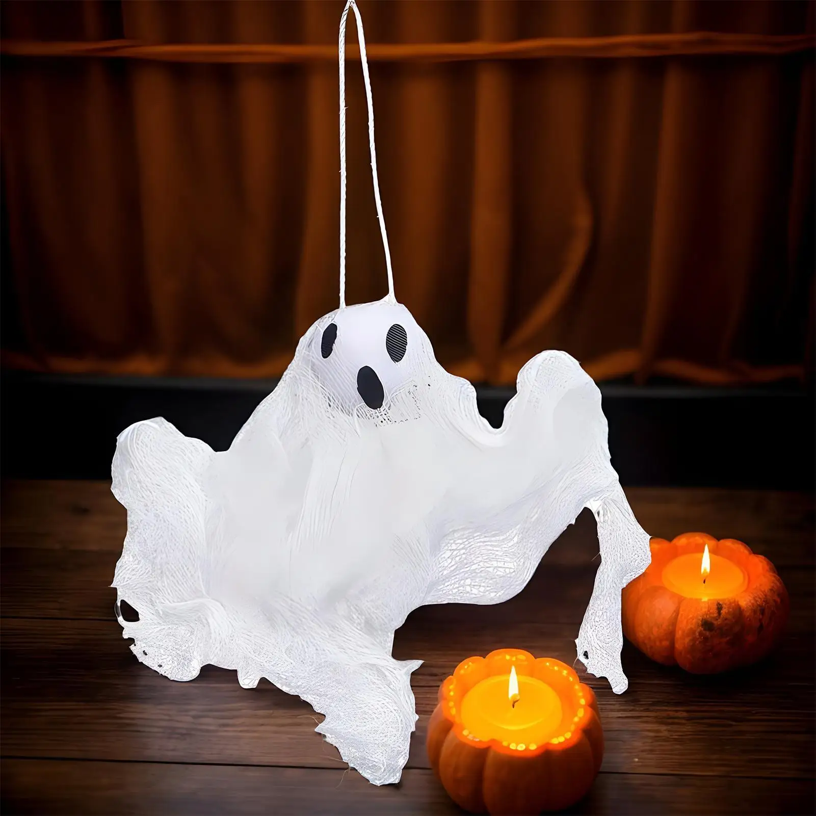 

12pc Halloween Ghost Hanging Decorations Halloween Pendant White Flying Ghosts Tree Window Wall Scary Ornament Ghost Decorations