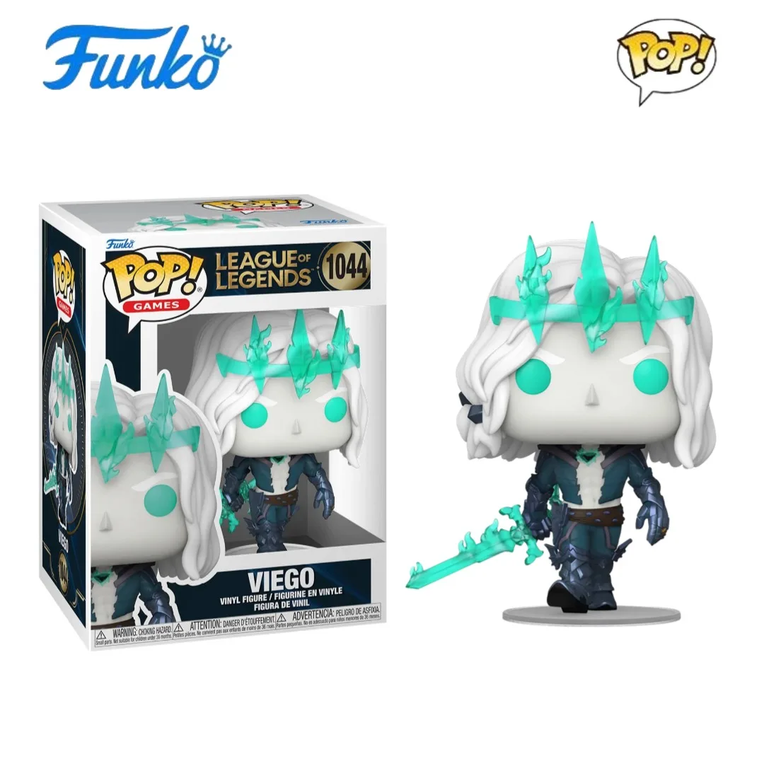 Original Funko League Of Legends Figure Jinx Ahri Viego Riven Senna Figures Q Version Lucian Model Doll Collect Decor Toys Gifts