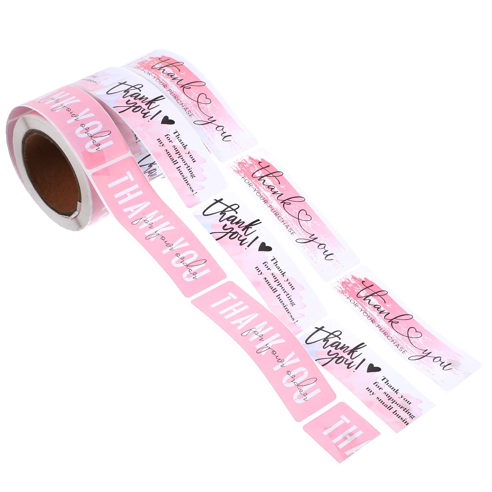

3 Rolls Self-Adhesive Thank You Decorative Sealing Stickers For Gift Packaging Baking Envelope Round Label Stickers