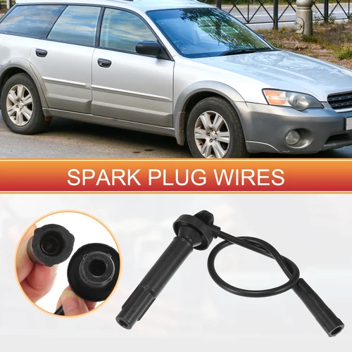 Imagen 2 del producto UXCELL 4 Uds Cable de bujía Cable de bobina de encendido No.22451AA730 para Subaru Baja Outback