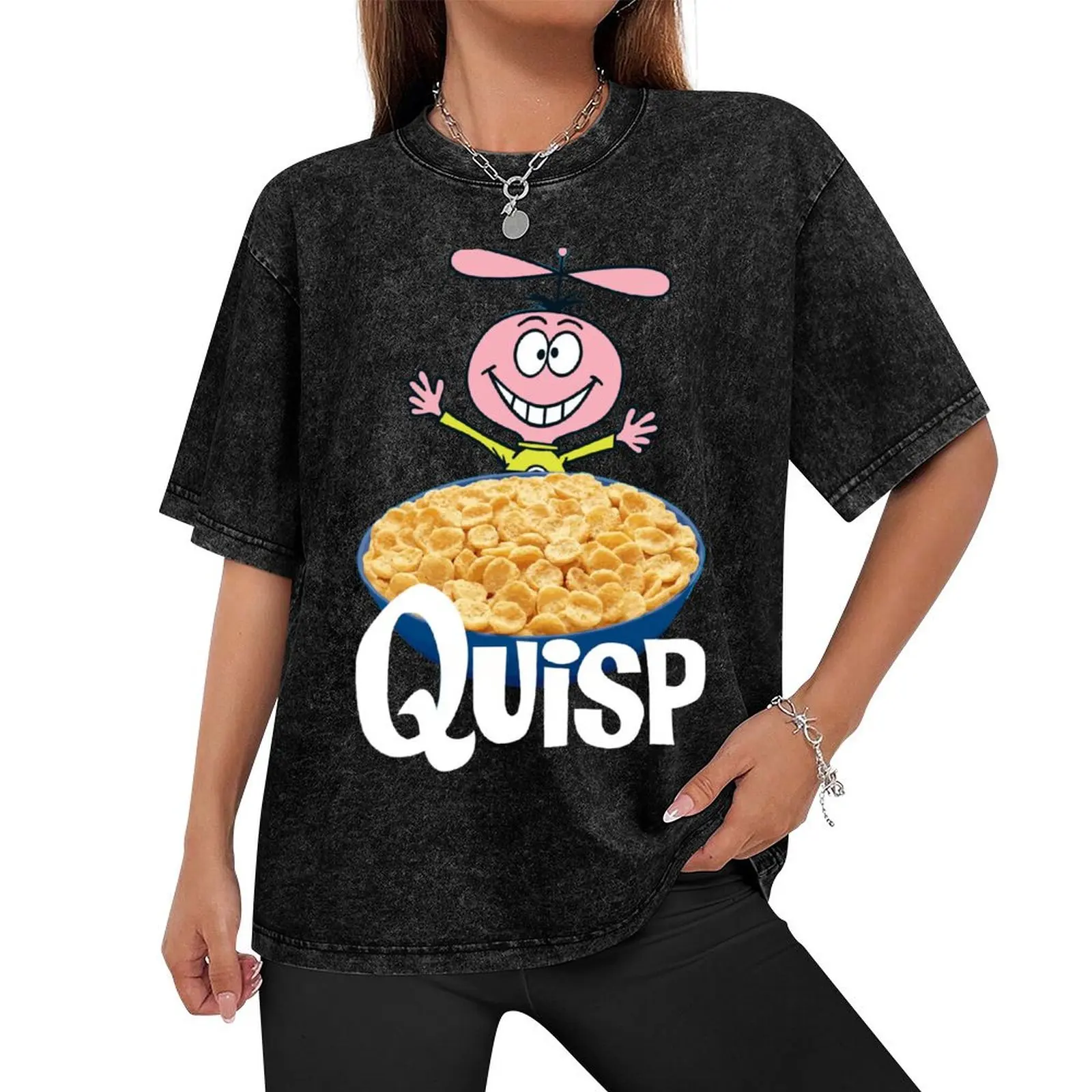 Quisp T-Shirt vintage graphic tee man clothes customs t shirt men 100℅ cotton