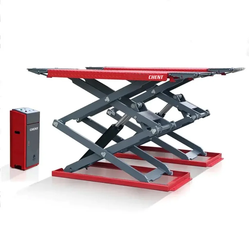 

3500kg/4000kg Ultra-thin Scissor Lift On Ground Car Lift With CE Certification