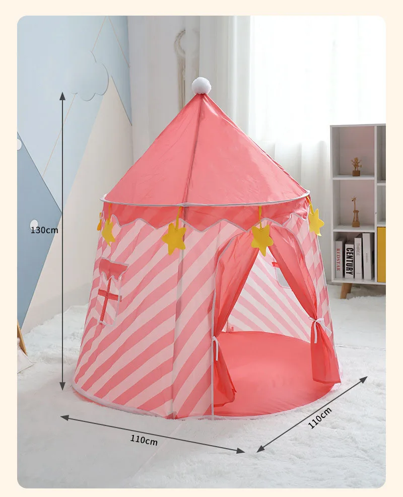 Children Tent Game House Indoor Baby Game Portable Princess Castle Play House Toy Teepee Mongolian Birthday Tent Baby Gifts