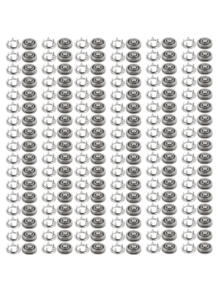 Nuevo práctico botón de costura ojal 9,5mm de diámetro para bricolaje hecho a mano para instalar ropa Metal para camisas mochilas sombreros