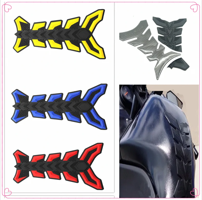 Motorcycle fish Pad Oil Gas Fuel Tank Cover Sticker Decal Protector for DL1000 V-STROM GSF1200 BANDIT GSF1250 BANDIT