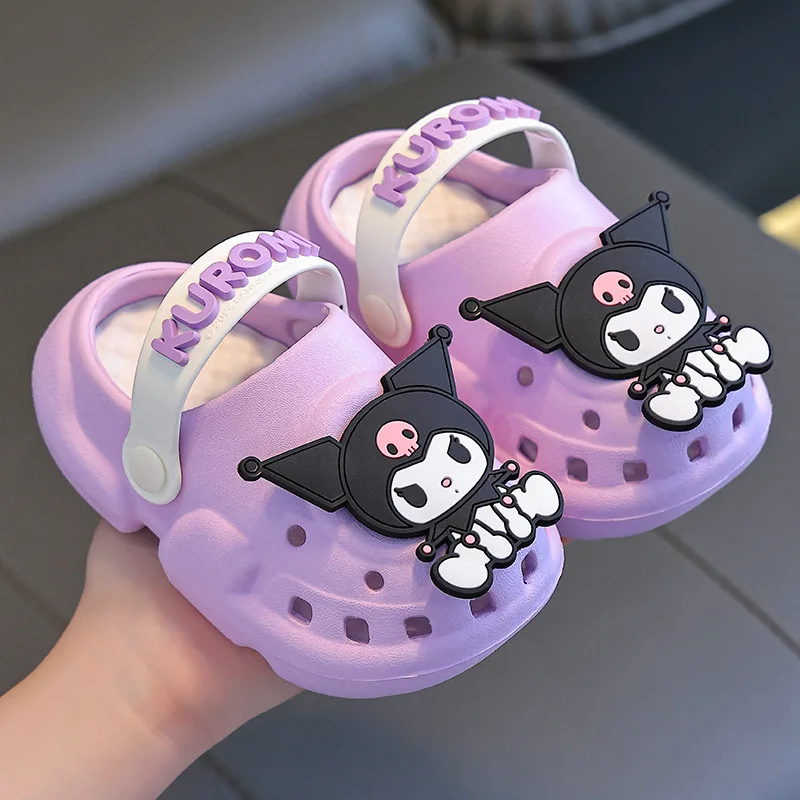 Sanrio Hello Kitty Slippers Anime Cartoon Kuromi Cinnamoroll Summer Indoor Slipper Home Non-Slip Flip-Flops Children Girl Gifts