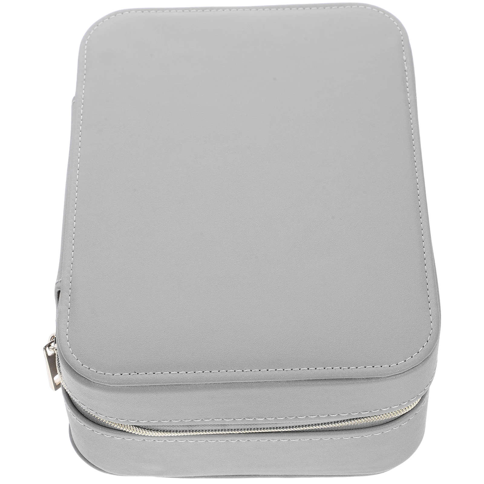 

Jewelry Box Large Capacity Zipper Travel Earrings Ring Necklace Storage ganizer Portable Pu Case Container