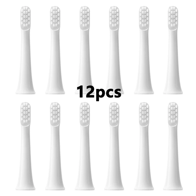 12PCS Replacement Brush Heads For Xiaomi Mijia T100 Sonic Electric Toothbrush Head Soft Bristle Nozzles