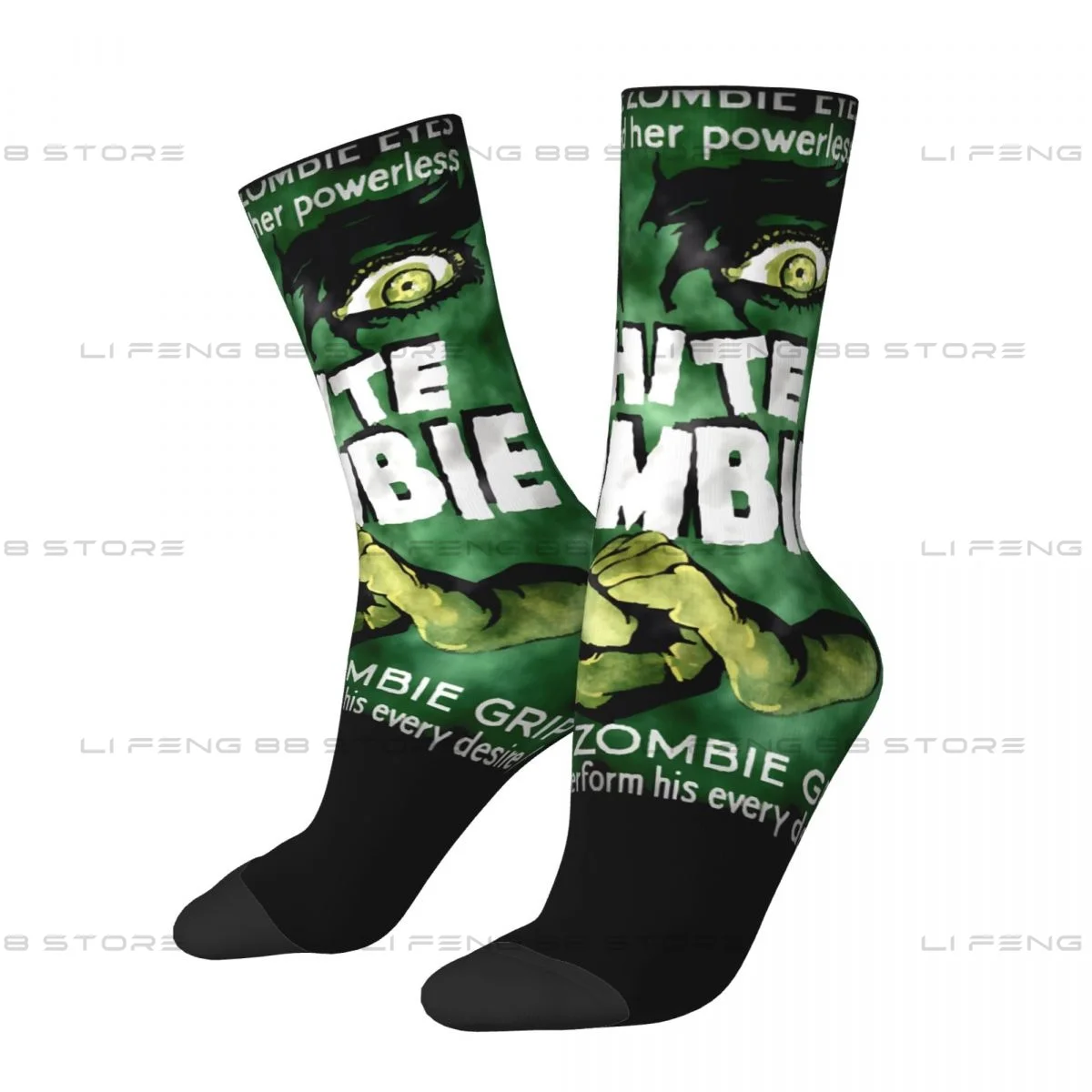 White Zombie - Bela Lugosi - 1932 - Dark Version. Men Women Socks Cycling Novelty Spring Summer Autumn Winter Stockings Gift