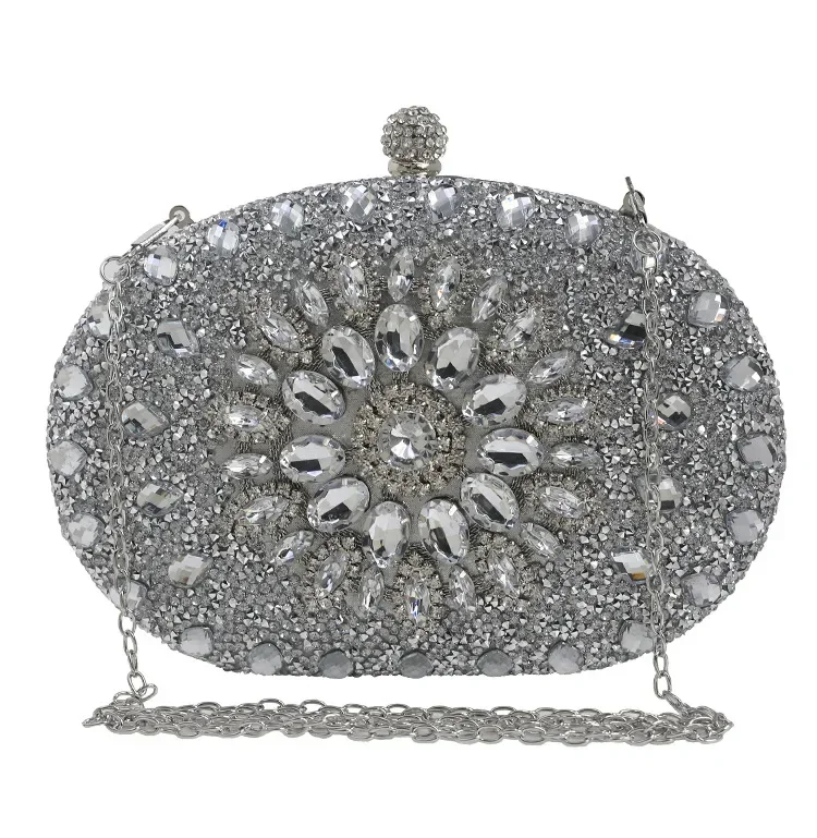 Luxury Crystal Diamond Women Clutch Evening Bag Sparkly Rhinestone Wedding Crystal Ladies Purse Female Wallet for Wedding Party