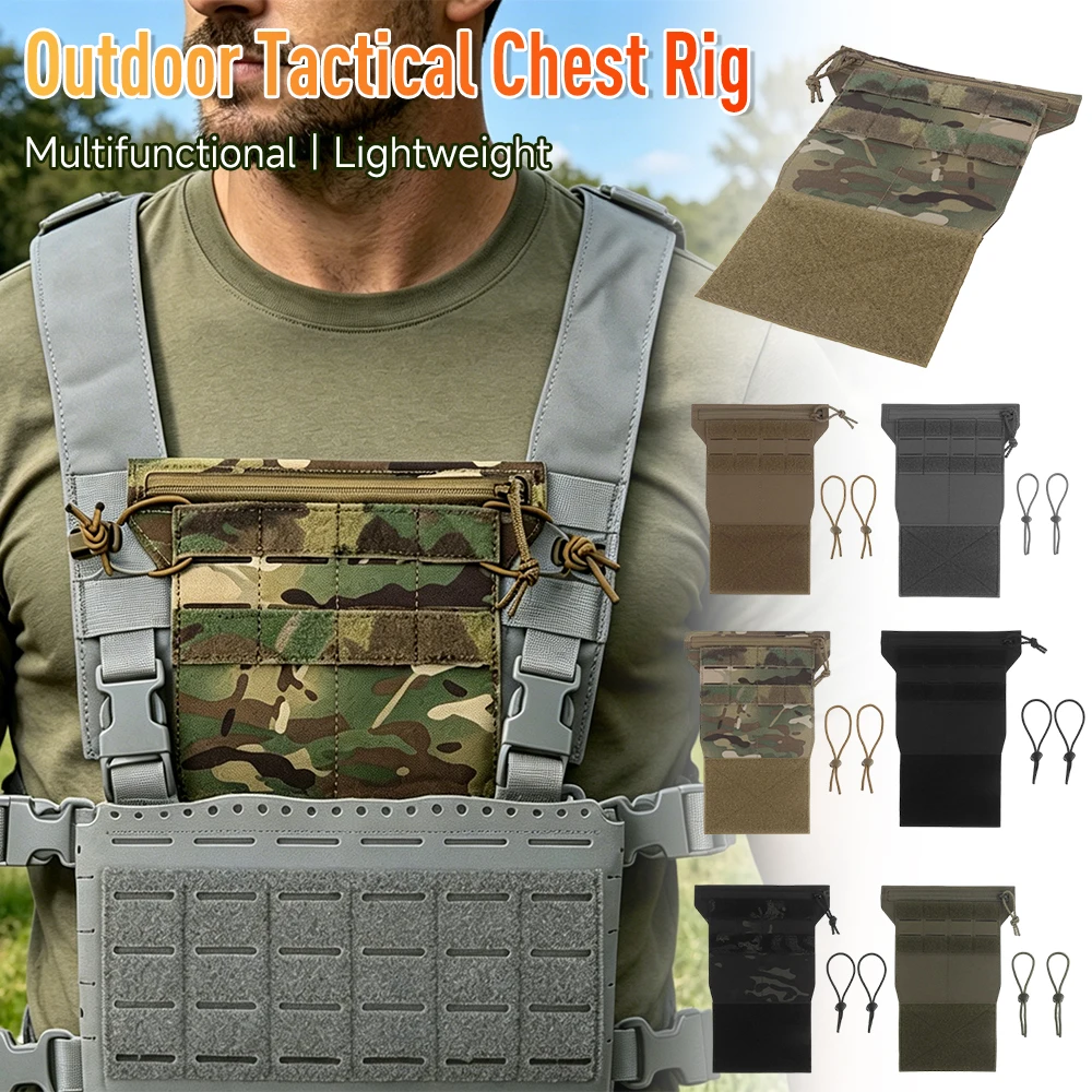

Tactical Chest Rig Multifunctional Lightweight Tactic Pouch Outdoor Universal Tools Storage Bag Stacked Pocket Micro Front Panel