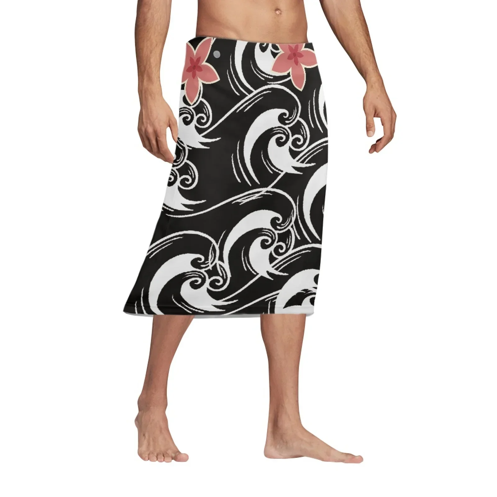 Polynesian Tribal Fijian Totem Tattoo Fiji Prints New Summer Men Vintage Casual Skirt Fashion Loose Irregular Printing Beach