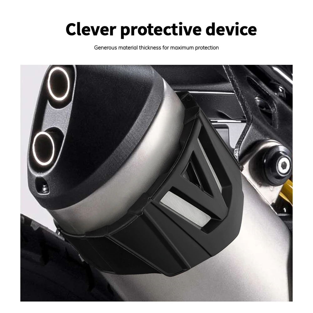 Motorcycle Accessories For Ducati DesertX Desert X 2022 2023- Silencer Protection Cover Exhaust Protector Guard