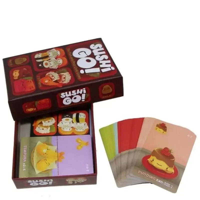 Juego de cartas Sushi Go, juego de mesa de reunión familiar, regalos de navidad