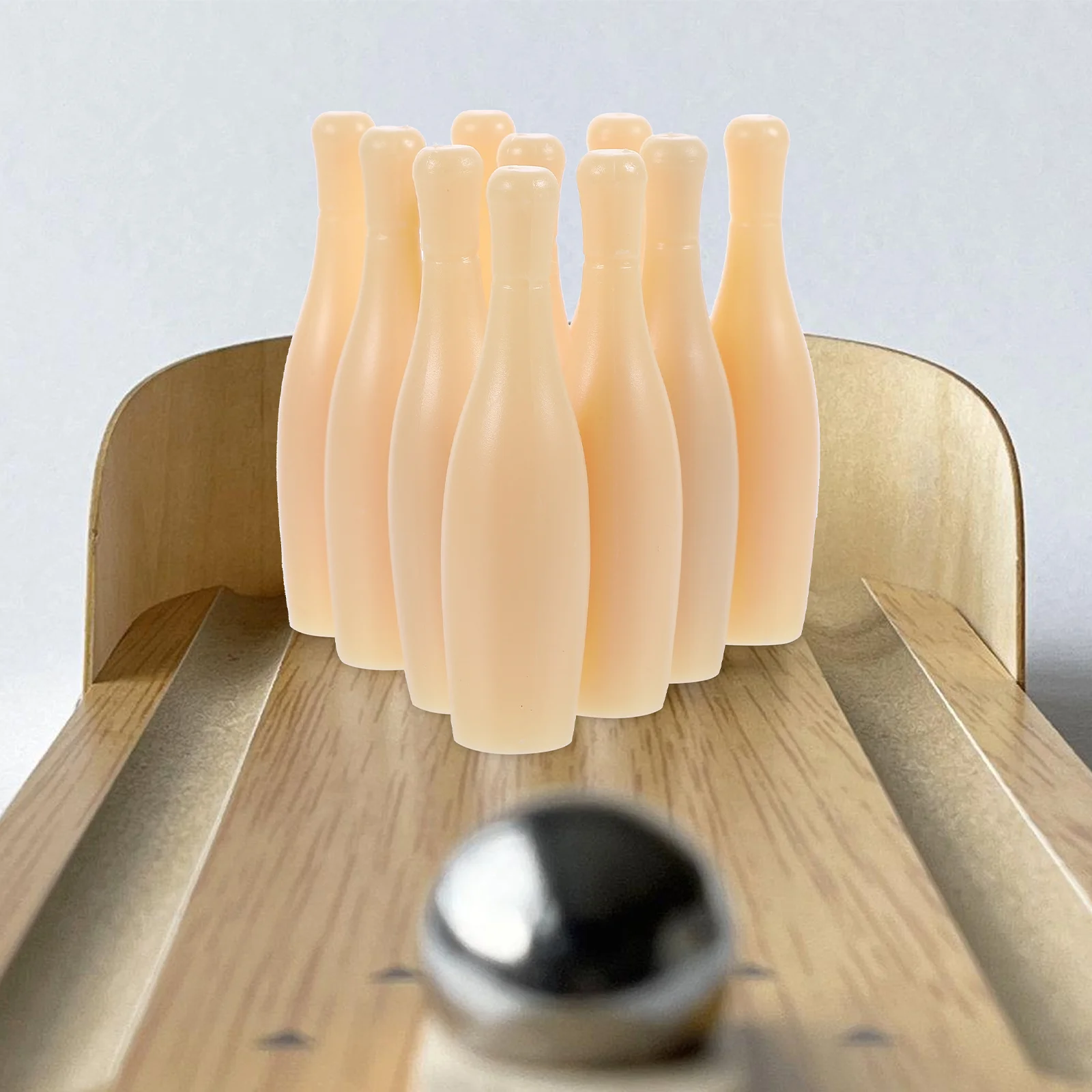 

20pcs Mini Balls White Color HIPS Material Bowling Game Replacement 10pins Desktop Table Replacement Game Accessories Hobbies