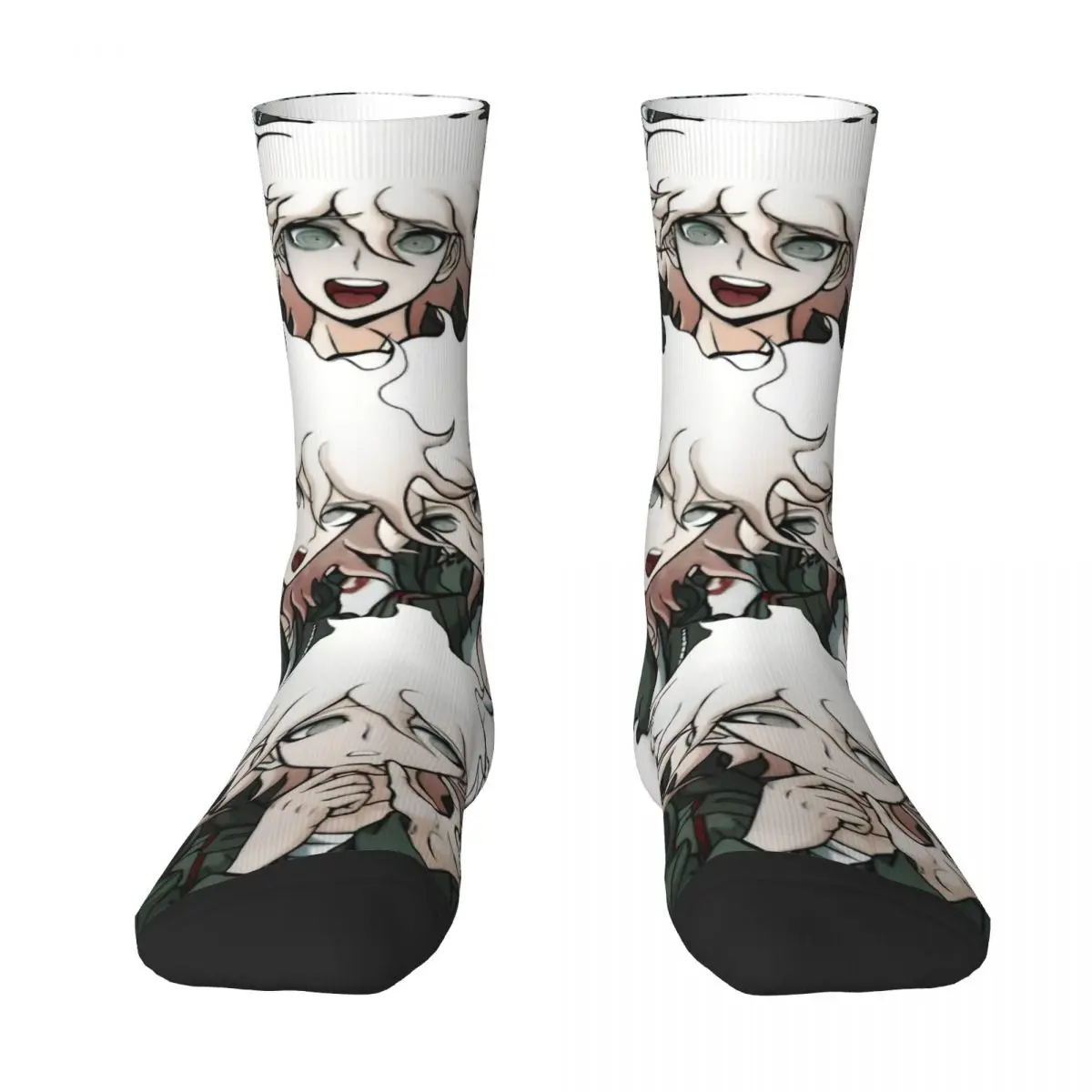 Nagito Komaeda Socks Autumn meme Stockings Casual Couple Quality Socks Design Running Non Slip Socks