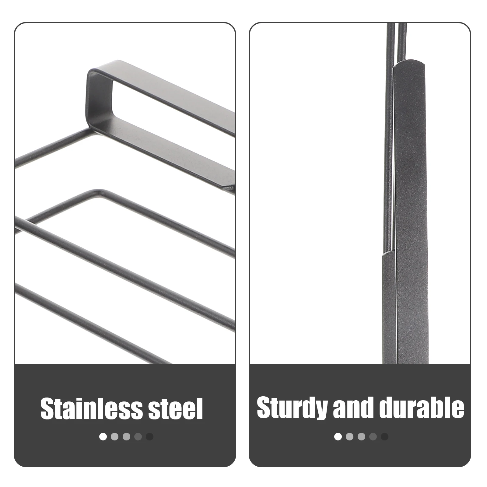 

Free Hanging Under Cabinet Cutting Board Holder Kitchen Organizer Storage Shelf Iron No Drill Mounting for Kitchen