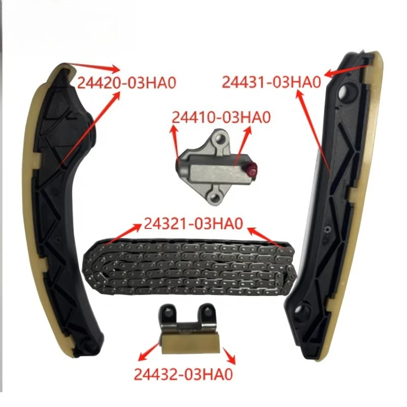 

Timing Chain Kit 24321-03HA0 24410-03HA0 24420-03HA0 24431-03HA0 24432-03HA0 for HYUNDAI KIA Elantra K3 Hybrid G4LE 1.6L